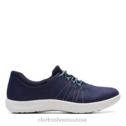 adella promenade clarks marine foncé femmes N6R8B3863 Clarks bleu marine foncé