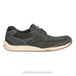 allston edge clarks nubuck marine Hommes N6R8B4525 Clarks nubuck bleu marine