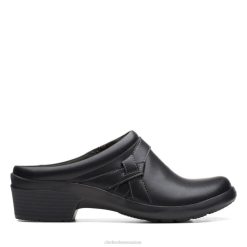 angie mist cuir noir cuir noir clarks unisexe N6R8B6022 Clarks Cuir noir