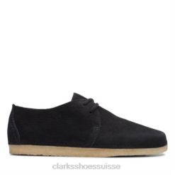 Ashton Clarks nubuck noir unisexe N6R8B4061 Clarks nubuck noir