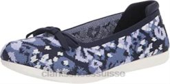 Ballerines plates Carly Hope pour femmes, combinaison bleue Clarks femmes N6R8B1901 Clarks combinaison bleue