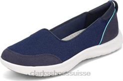baskets adella blush clarks en textile bleu marine pour femmes femmes N6R8B667 Clarks textile marine