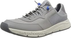 baskets basses Davis pour hommes Clarks gris combi Hommes N6R8B437 Clarks combi gris