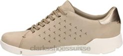 baskets tri abby femme beige beige clarks femmes N6R8B2517 Clarks