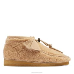 botte clarks wallabee en laine beige laine beige Hommes N6R8B5723 Clarks laine beige