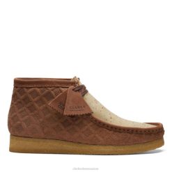 botte clarks wallabee marron/rouge Hommes N6R8B3640 Clarks marron/rouge