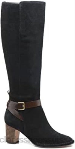 botte de flamme épicée Clarks en daim noir pour femmes femmes N6R8B104 Clarks Suède noir