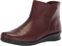 botte Hope Track Fashion pour femmes, mahoga ny, cuir clarks femmes N6R8B2846 Clarks cuir d'acajou