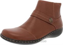 botte mode Ashland Pine pour femme Clarks cuir beige foncé femmes N6R8B103 Clarks cuir beige foncé