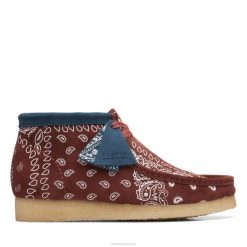 botte wallabee clarks rouge Hommes N6R8B3616 Clarks rouge