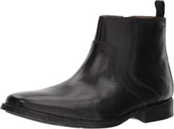 bottes basses zippées tilden pour homme en cuir noir clarks Hommes N6R8B1766 Clarks Cuir noir