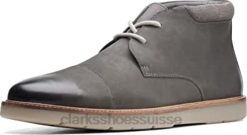 bottes chukka grandtop en nubuck gris pour hommes clarks Hommes N6R8B620 Clarks nubuck gris
