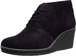 bottes de mode Hazen Charm en daim noir Clarks pour femmes femmes N6R8B1835 Clarks Suède noir