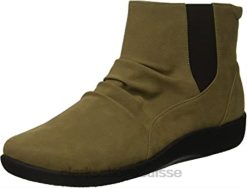 bottes de mode sillian rima pour femmes clarks sage synthétique femmes N6R8B2703 Clarks sauge synthétique