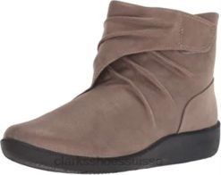 bottes de mode Sillian Tana Clarks synthétiques en étain pour femmes femmes N6R8B2256 Clarks étain synthétique