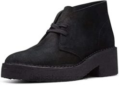 bottes décontractées pour femmes arisa desert clarks daim noir femmes N6R8B271 Clarks Suède noir