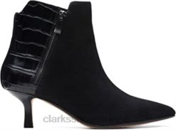 bottes en cuir zippées violettes 55 croco noir clarks unisexe N6R8B614 Clarks
