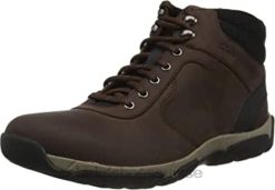 bottes mi-mollet Clarks Grove Hi II en cuir marron pour hommes Hommes N6R8B1907 Clarks cuir marron