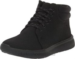 Bottines Clarks Ezera Tie en tricot noir pour femmes femmes N6R8B2275 Clarks tricot noir
