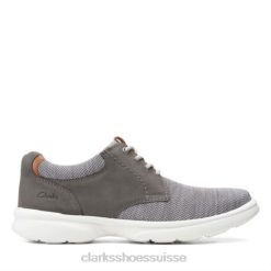 Bradley Lane Clarks gris foncé Hommes N6R8B4535 Clarks gris foncé