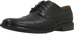 casquette Clarks Becken noire pour hommes Hommes N6R8B2641 Clarks Cuir noir