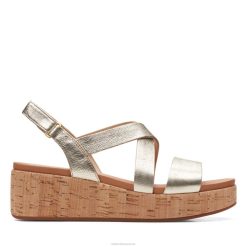 Champagne Clarks Kimmei Liège femmes N6R8B3419 Clarks Champagne