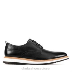 chantry walk clarks cuir noir Hommes N6R8B4453 Clarks Cuir noir