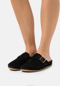 chaussons mules brookleigh clarks noir unisexe N6R8B6949 Clarks noir