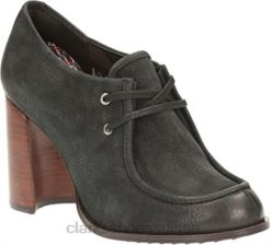 chaussure femme clarks cass day nubuck noir femmes N6R8B2939 Clarks