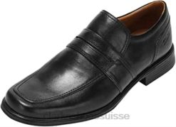 chaussures à enfiler formelles pour hommes Huckley Work Clarks noirs Hommes N6R8B814 Clarks noir