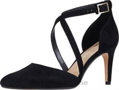 chaussures cross laina85 en daim noir Clarks pour femmes femmes N6R8B1555 Clarks Suède noir