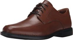 chaussures oxford clarks un bizley view en cuir marron pour hommes Hommes N6R8B1456 Clarks