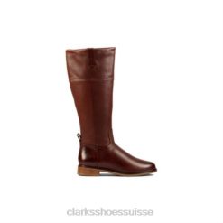 clarkdale hi clarks cuir beige foncé unisexe N6R8B4125 Clarks cuir beige foncé