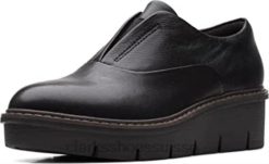 clarks airabell ciel cuir noir unisexe N6R8B98 Clarks Cuir noir