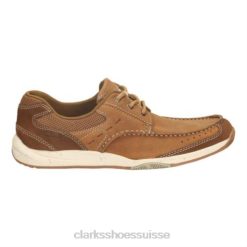 clarks allston edge nubuck beige Hommes N6R8B4450 Clarks nubuck beige
