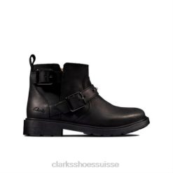 clarks astrol trim inf f fit noir unisexe N6R8B4570 Clarks noir