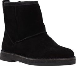 Clarks - Bottines Drafty Day en daim noir pour femmes femmes N6R8B2697 Clarks Suède noir