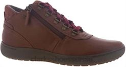 Clarks - Bottines Nalle Mid en cuir marron foncé pour femme femmes N6R8B33 Clarks cuir beige foncé