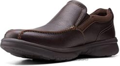 Clarks Bradley Step Mocassins pour hommes en cuir vieilli marron Hommes N6R8B514 Clarks cuir foulonné marron