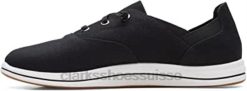 Clarks Breeze Ave Sneaker pour femme en toile noire femmes N6R8B978 Clarks