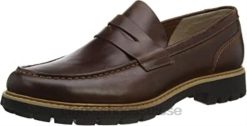 Clarks Brown Dark Tan Lea Dark Tan Lea Derbys Batcombe Edge pour hommes Hommes N6R8B1537 Clarks marron beige foncé lea foncé beige lea