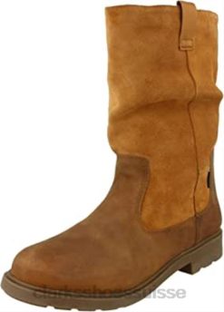 Clarks Brown Tan Leather Tan Leather Girl's Astrol Rise K Bottines enfants N6R8B1481 Clarks cuir beige marron cuir beige