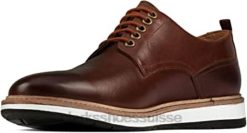 clarks chantry walk nubuck marine cuir beige foncé unisexe N6R8B410 Clarks cuir beige foncé