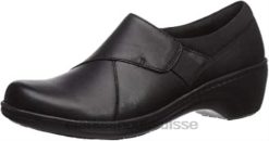 Clarks - Chaussures hautes en cuir noir pour femmes femmes N6R8B169 Clarks Cuir noir