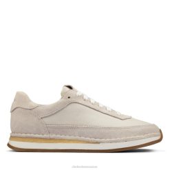 Clarks Craft Run Lace daim blanc daim blanc unisexe N6R8B6178 Clarks daim blanc