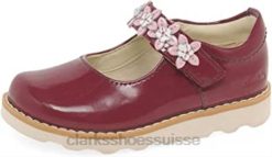 Clarks Crown Petal - Chaussures en cuir ciré pour tout-petits enfants N6R8B81 Clarks