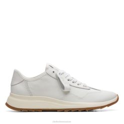 clarks dash lite lo cuir blanc cassé cuir blanc cassé unisexe N6R8B5106 Clarks cuir blanc cassé