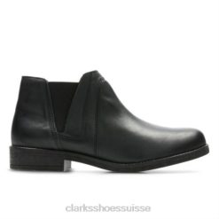 clarks demi beat cuir noir unisexe N6R8B4250 Clarks Cuir noir