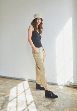 Clarks - Desert Boot - Chaussures à lacets décontractées noires unisexe N6R8B6921 Clarks noir