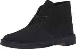 Clarks Desert Chukka Boot pour homme en daim noir Hommes N6R8B1602 Clarks
